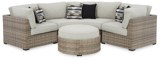 Calworth 5-Piece Outdoor Sectional with Ottoman Smyrna Furniture Outlet