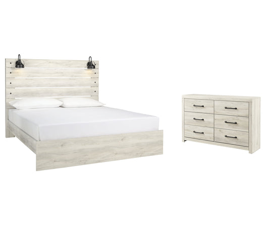 Cambeck Queen Panel Bed with Dresser Smyrna Furniture Outlet