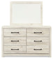 Cambeck Queen Panel Bed with Mirrored Dresser, Chest and Nightstand Smyrna Furniture Outlet