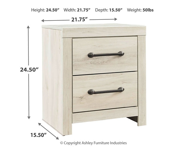 Cambeck Twin Panel Bed with Mirrored Dresser, Chest and Nightstand Smyrna Furniture Outlet