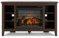 Camiburg Corner TV Stand with Electric Fireplace Smyrna Furniture Outlet