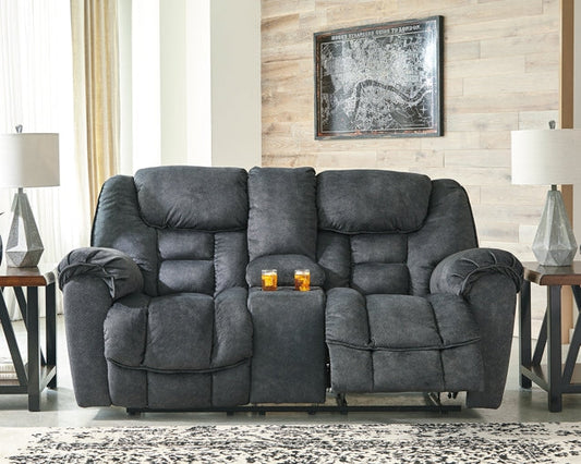 Capehorn DBL Rec Loveseat w/Console Smyrna Furniture Outlet