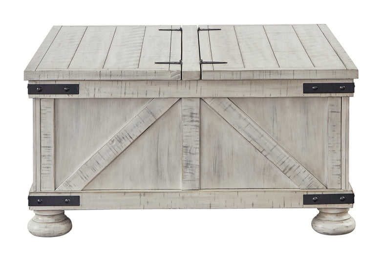 Carynhurst Cocktail Table with Storage Smyrna Furniture Outlet