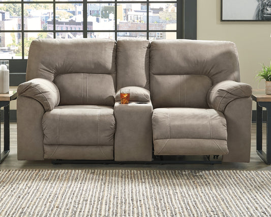 Cavalcade DBL REC PWR Loveseat w/Console Smyrna Furniture Outlet