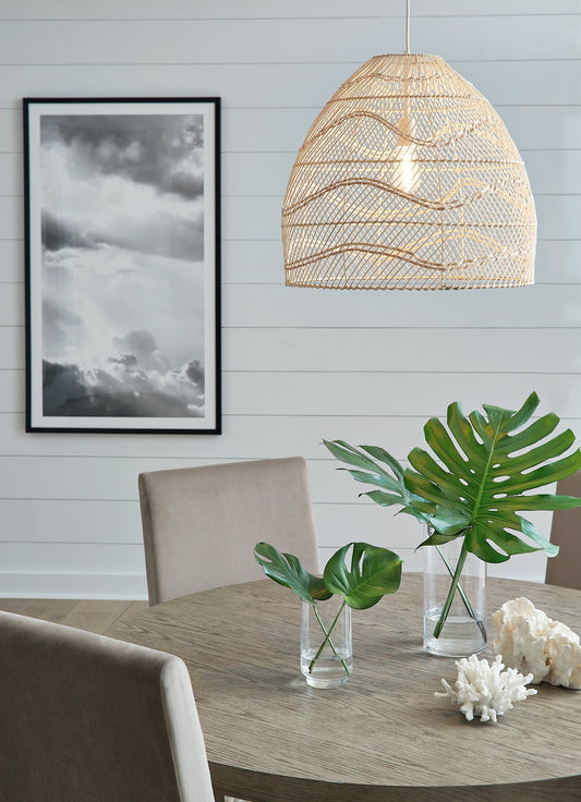 Coenbell Rattan Pendant Light (1/CN) Smyrna Furniture Outlet