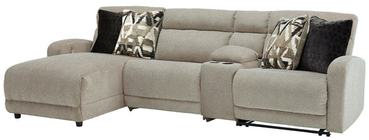 Colleyville 4-Piece Power Reclining Sectional with Chaise Smyrna Furniture Outlet