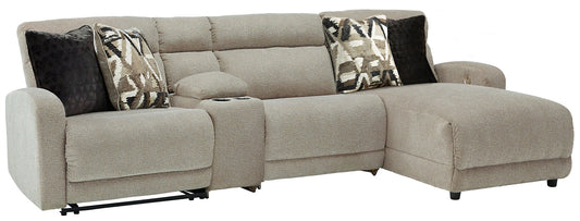 Colleyville 4-Piece Power Reclining Sectional with Chaise Smyrna Furniture Outlet