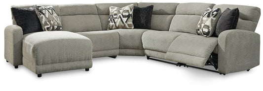 Colleyville 5-Piece Power Reclining Sectional with Chaise Smyrna Furniture Outlet