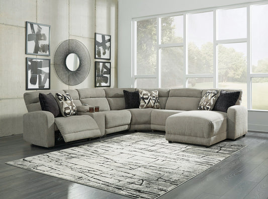 Colleyville 6-Piece Power Reclining Sectional with Chaise Smyrna Furniture Outlet