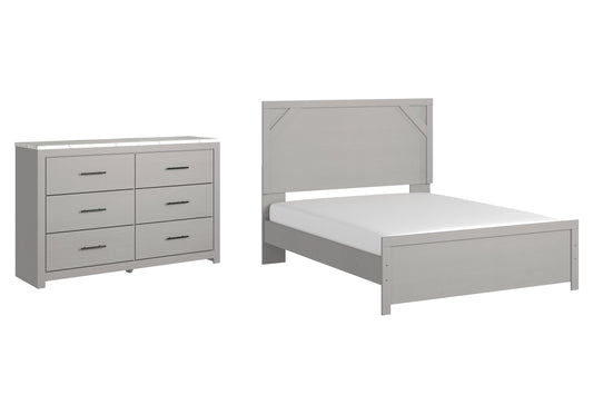 Cottonburg Queen Panel Bed with Dresser Smyrna Furniture Outlet
