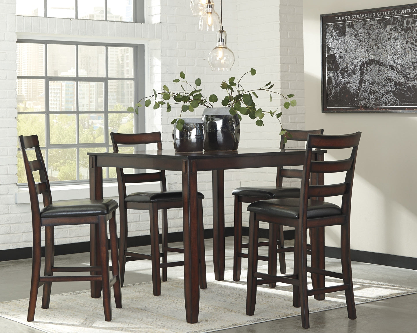 Coviar DRM Counter Table Set (5/CN) Smyrna Furniture Outlet