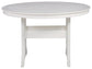 Crescent Luxe Round Dining Table w/UMB OPT Smyrna Furniture Outlet