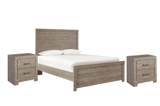 Culverbach Full Panel Bed with 2 Nightstands Smyrna Furniture Outlet