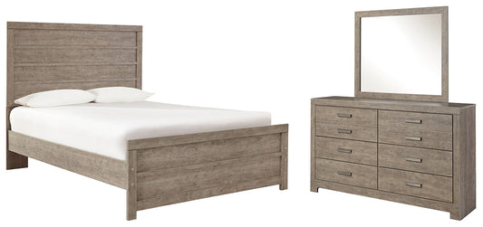 Culverbach Full Panel Bed with Mirrored Dresser Smyrna Furniture Outlet