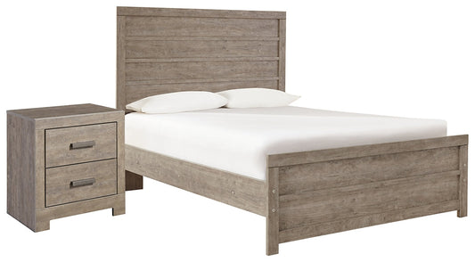 Culverbach Full Panel Bed with Nightstand Smyrna Furniture Outlet