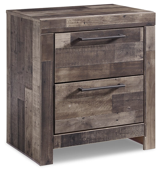 Derekson Twin Panel Bed with Mirrored Dresser, Chest and Nightstand Smyrna Furniture Outlet