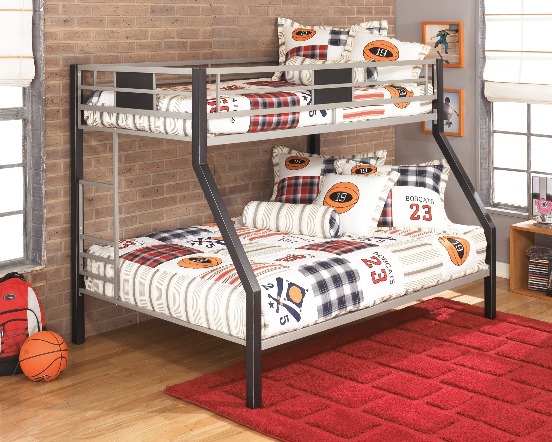 Dinsmore Twin/Full Bunk Bed w/Ladder Smyrna Furniture Outlet