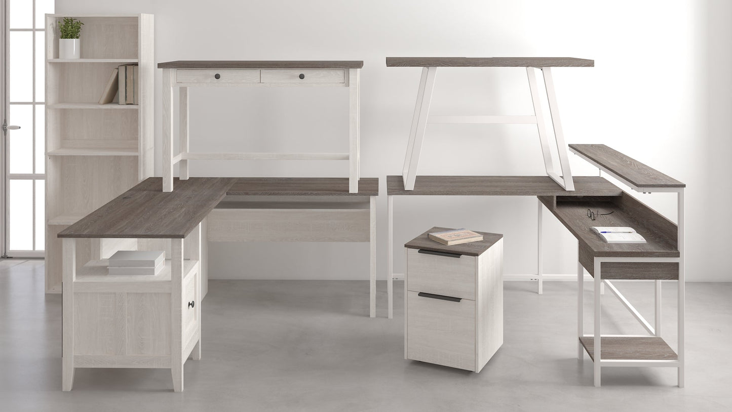 Dorrinson L-Desk with Storage Smyrna Furniture Outlet