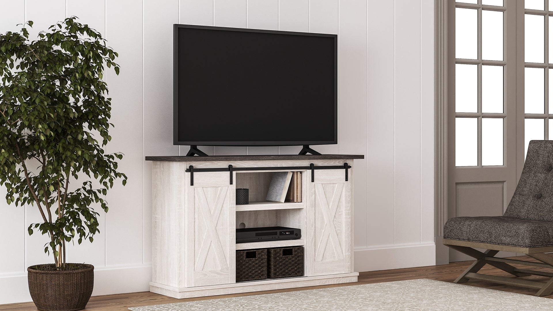 Dorrinson Medium TV Stand Smyrna Furniture Outlet