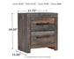 Drystan Full Bookcase Bed with Mirrored Dresser, Chest and Nightstand Smyrna Furniture Outlet
