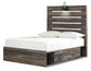 Drystan Twin Panel Bed with 2 Storage Drawers with Mirrored Dresser, Chest and Nightstand Smyrna Furniture Outlet