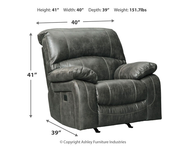 Dunwell PWR Rocker REC/ADJ Headrest Smyrna Furniture Outlet