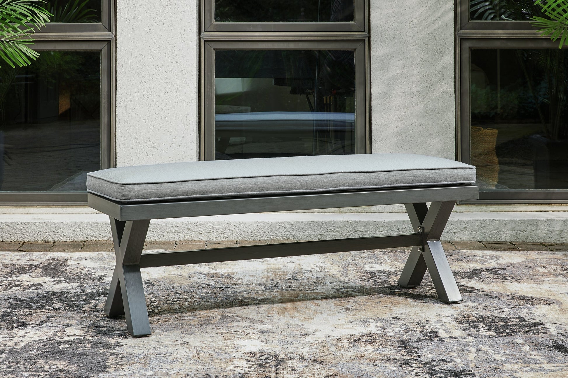 Elite Park Bench with Cushion Smyrna Furniture Outlet