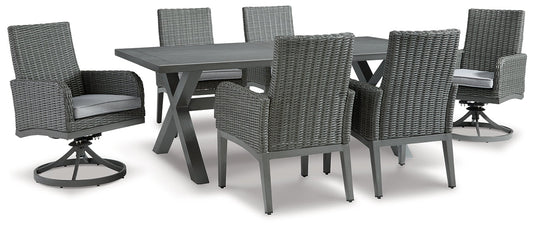 Elite Park Outdoor Dining Table and 6 Chairs Smyrna Furniture Outlet