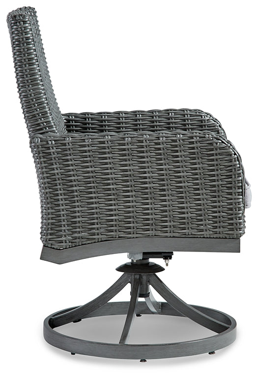 Elite Park Swivel Chair w/Cushion (2/CN) Smyrna Furniture Outlet