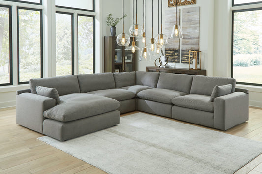 Elyza 5-Piece Sectional with Chaise Smyrna Furniture Outlet