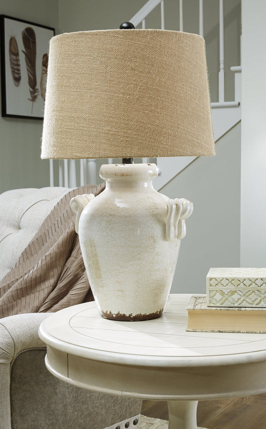 Emelda Ceramic Table Lamp (1/CN) Smyrna Furniture Outlet