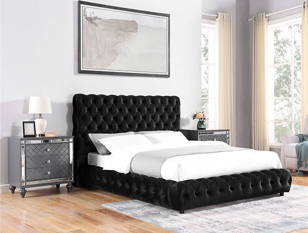 FLORY BED BLACK Smyrna Furniture Outlet
