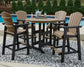 Fairen Trail Outdoor Bar Table and 4 Barstools Smyrna Furniture Outlet