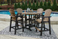 Fairen Trail Outdoor Bar Table and 4 Barstools Smyrna Furniture Outlet