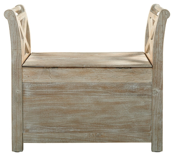 Fossil Ridge Accent Bench Smyrna Furniture Outlet