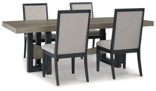 Foyland Dining Table and 4 Chairs Smyrna Furniture Outlet