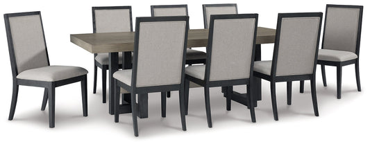 Foyland Dining Table and 8 Chairs Smyrna Furniture Outlet