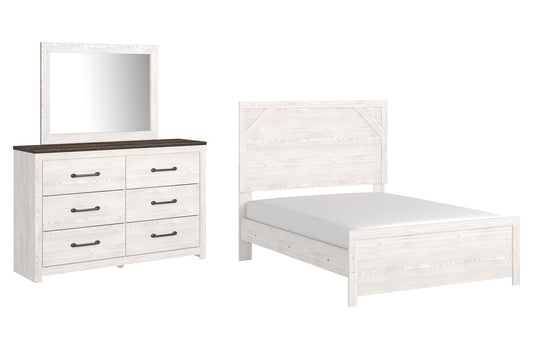 Gerridan Full Panel Bed with Mirrored Dresser Smyrna Furniture Outlet
