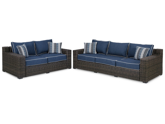 Grasson Lane Outdoor Sofa and Loveseat Smyrna Furniture Outlet