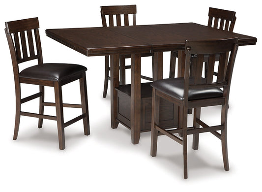 Haddigan Counter Height Dining Table and 4 Barstools Smyrna Furniture Outlet