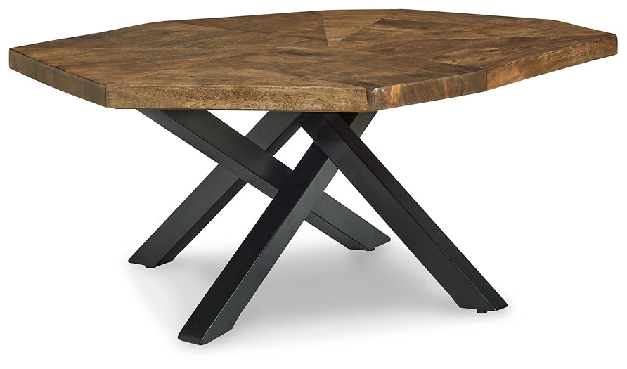 Haileeton Oval Cocktail Table Smyrna Furniture Outlet