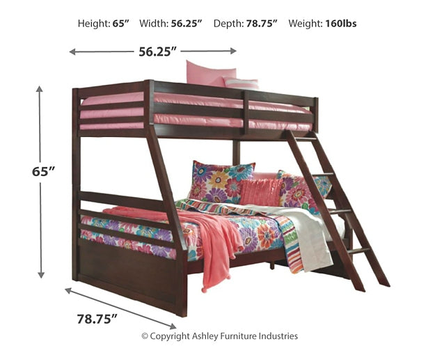 Halanton Twin over Full Bunk Bed Smyrna Furniture Outlet