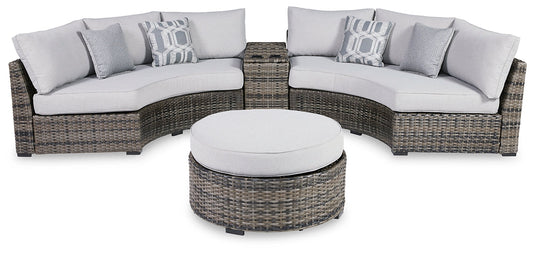 Harbor Court 3-Piece Outdoor Sectional with Ottoman Smyrna Furniture Outlet