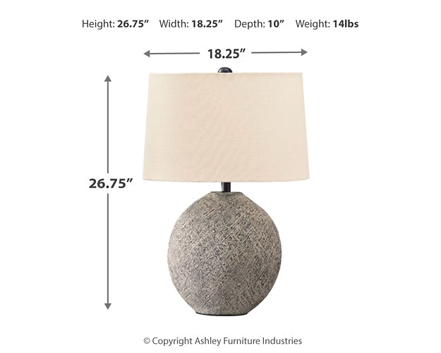 Harif Paper Table Lamp (1/CN) Smyrna Furniture Outlet