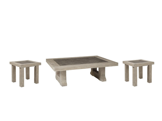 Hennington Coffee Table with 2 End Tables Smyrna Furniture Outlet