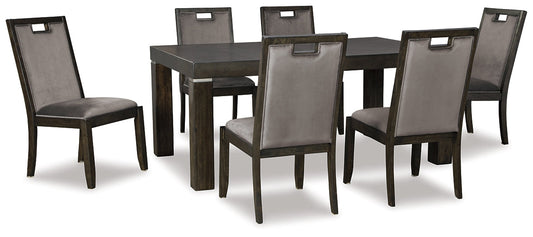 Hyndell Dining Table and 6 Chairs Smyrna Furniture Outlet