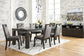 Hyndell Dining Table and 6 Chairs with Storage Smyrna Furniture Outlet