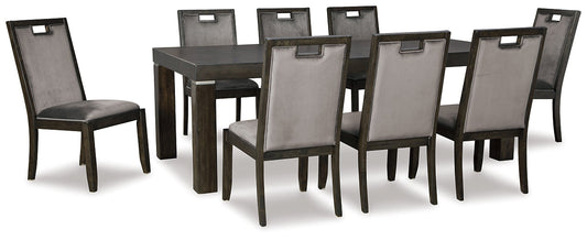 Hyndell Dining Table and 8 Chairs Smyrna Furniture Outlet