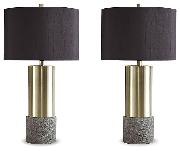 Jacek Metal Table Lamp (2/CN) Smyrna Furniture Outlet