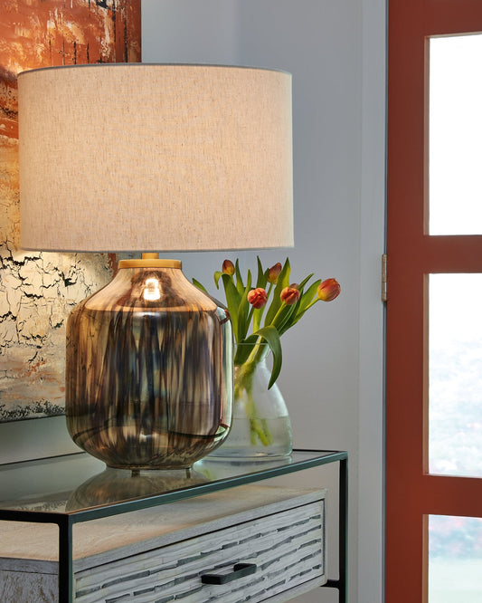 Jadstow Glass Table Lamp (1/CN) Smyrna Furniture Outlet